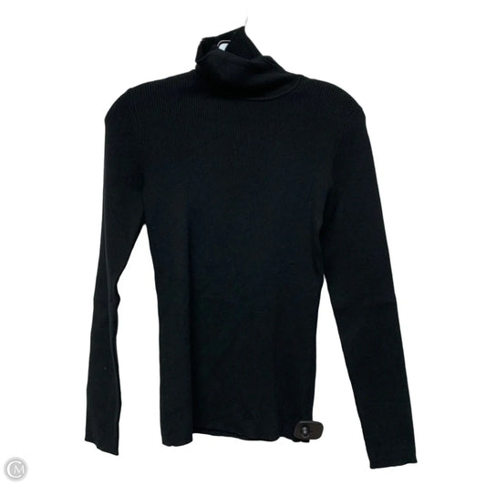 Top Long Sleeve By Eddie Bauer In Black, Size: S
