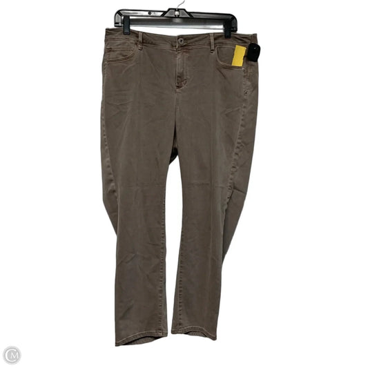 Jeans Skinny By J. Jill In Brown Denim, Size: 16