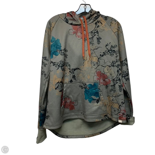 Sweatshirt Hoodie By ascend In Floral Print, Size: L