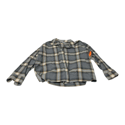 Top Long Sleeve By Old Navy In Plaid Pattern, Size: Xl