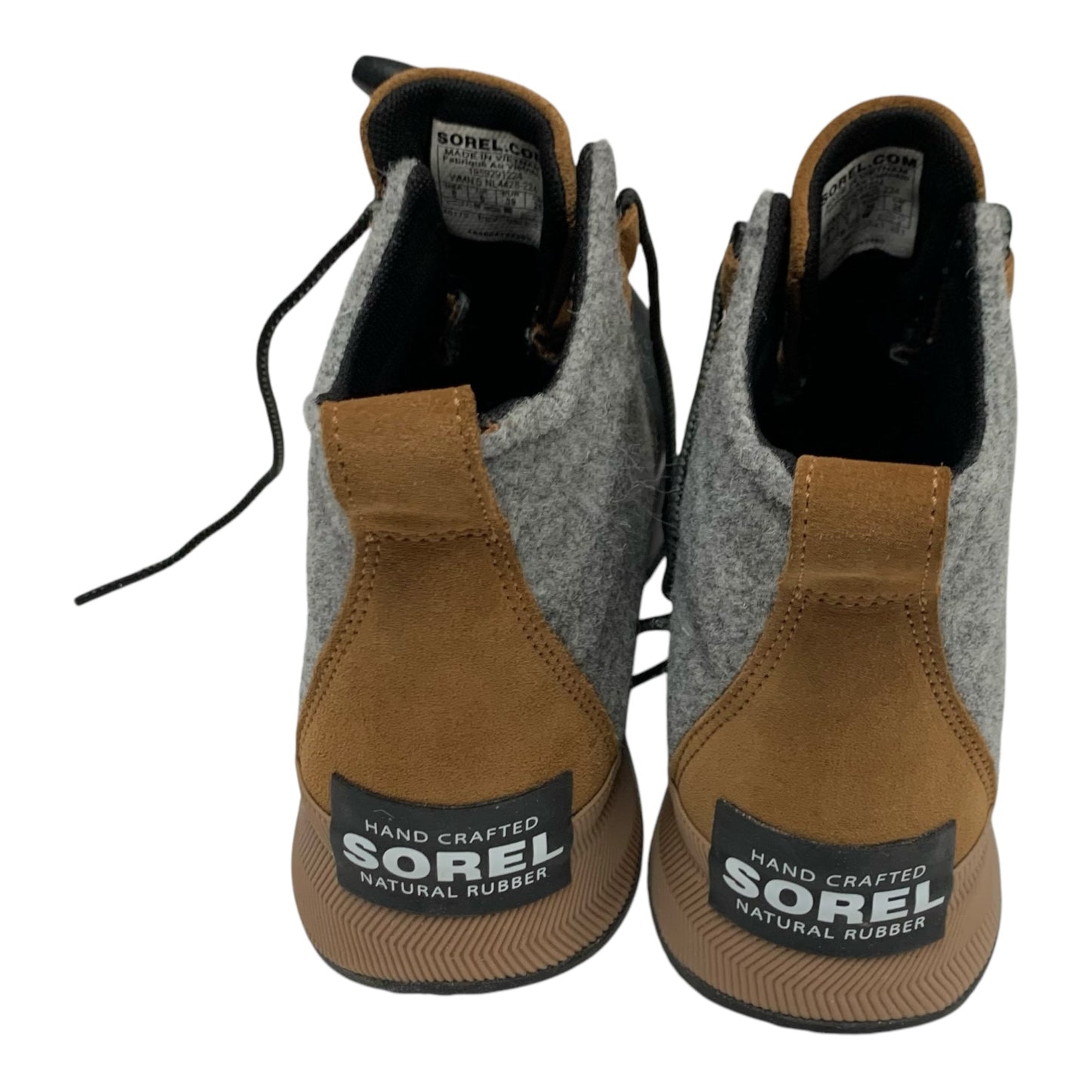 Boots Ankle Flats By Sorel In Brown & Grey, Size: 8