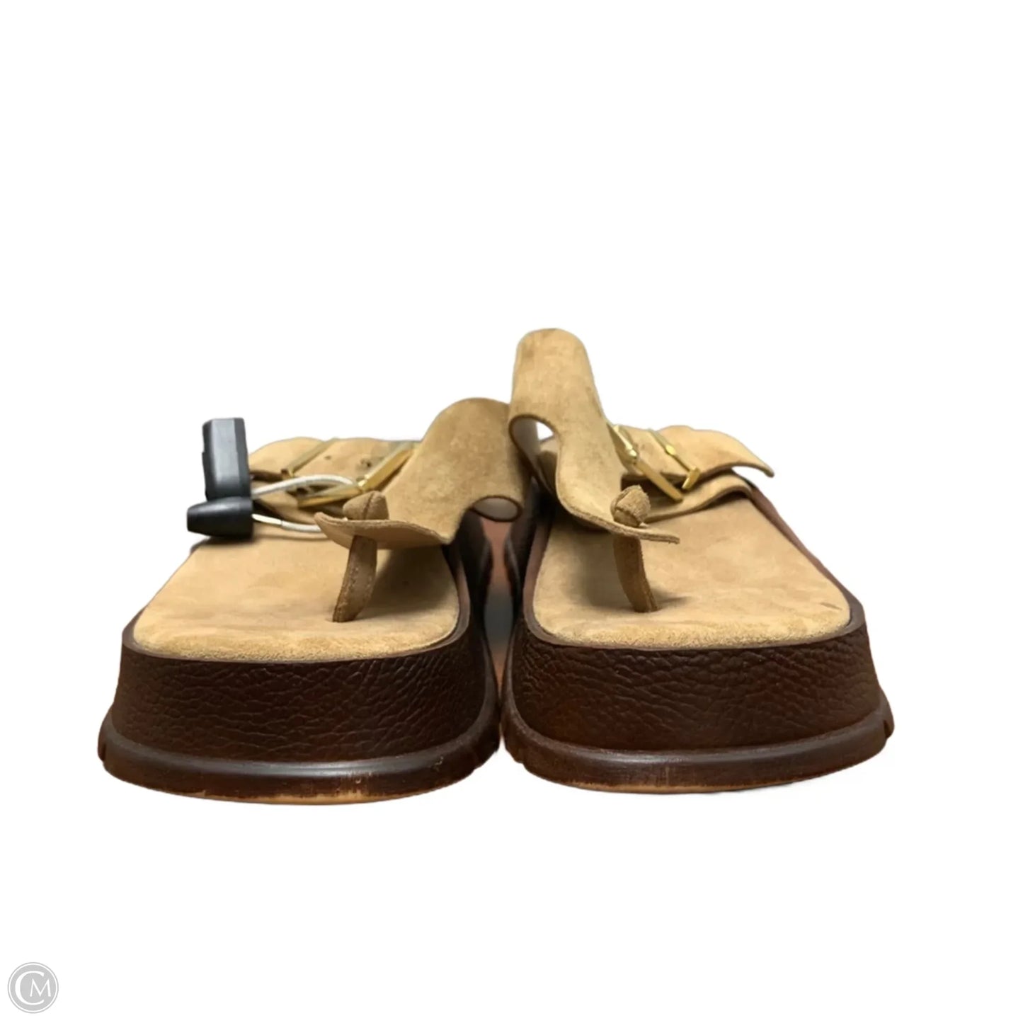 Sandals Heels Wedge By Steve Madden In Brown, Size: 7