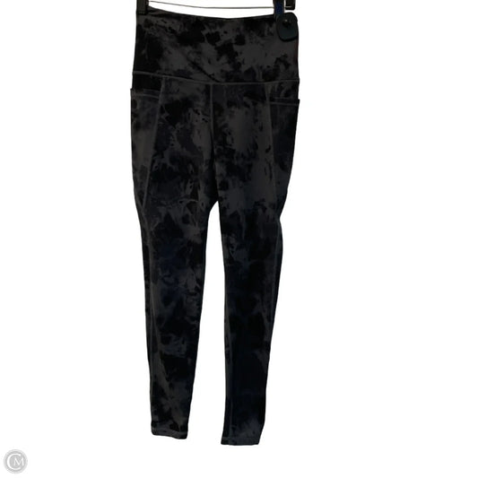 Athletic Leggings By Danskin In Black & Grey, Size: S