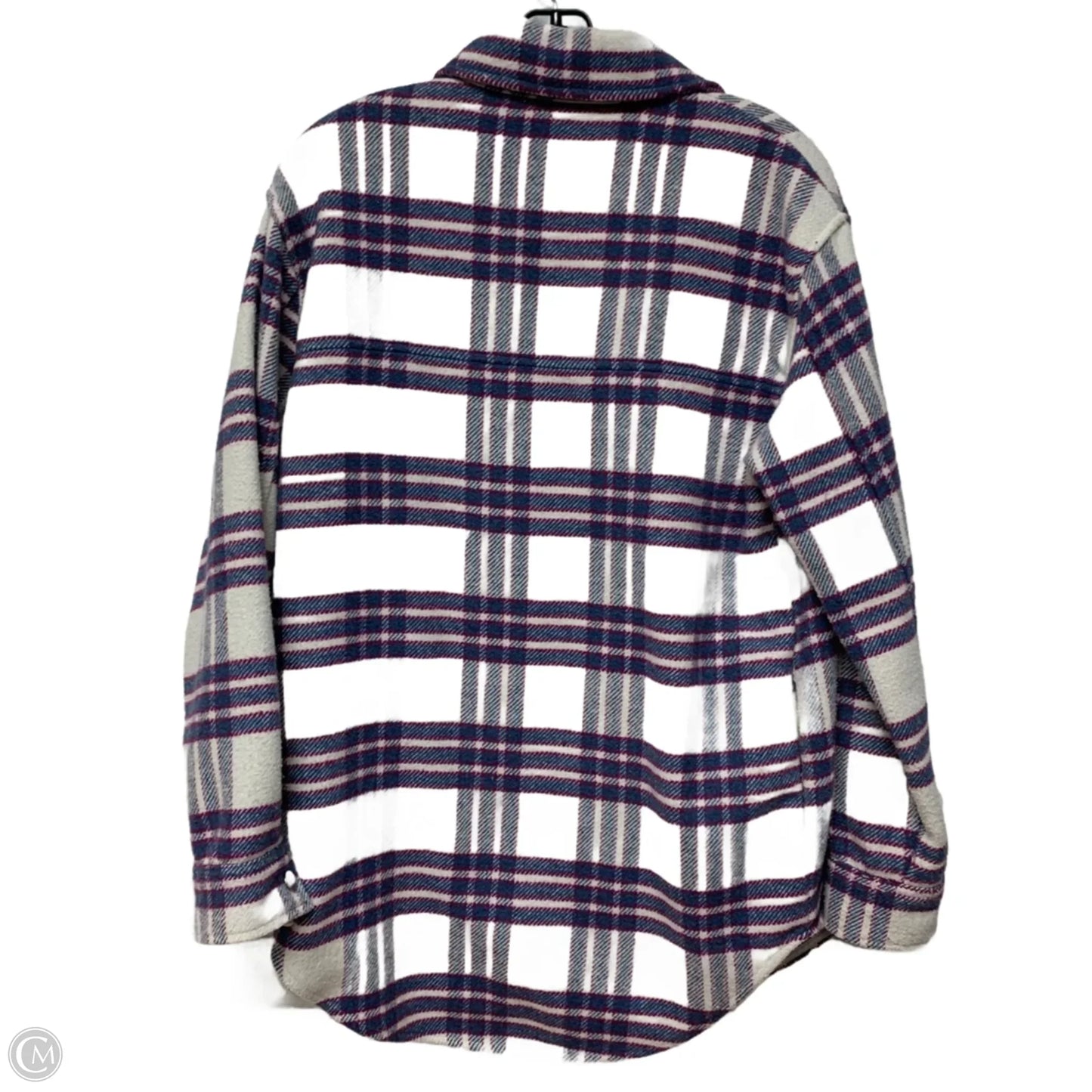 Jacket Shirt By Joie In Plaid Pattern, Size: M