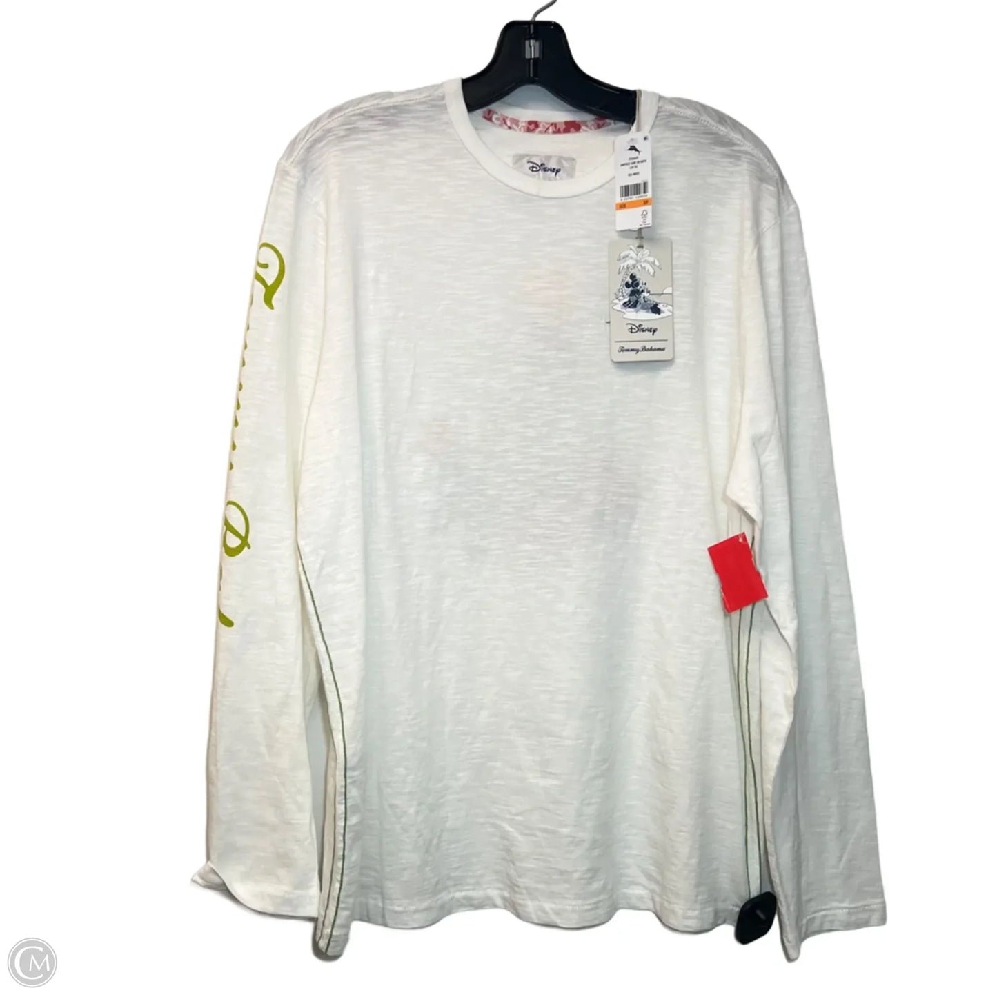 Top Long Sleeve By Tommy Bahama In Green & White, Size: S