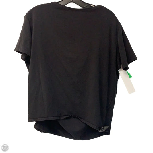 Athletic Top Short Sleeve By Lululemon In Black, Size: S