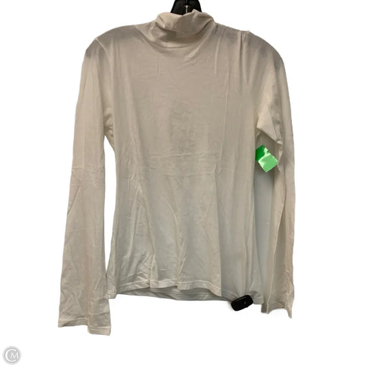 Top Long Sleeve By Maeve In White, Size: S