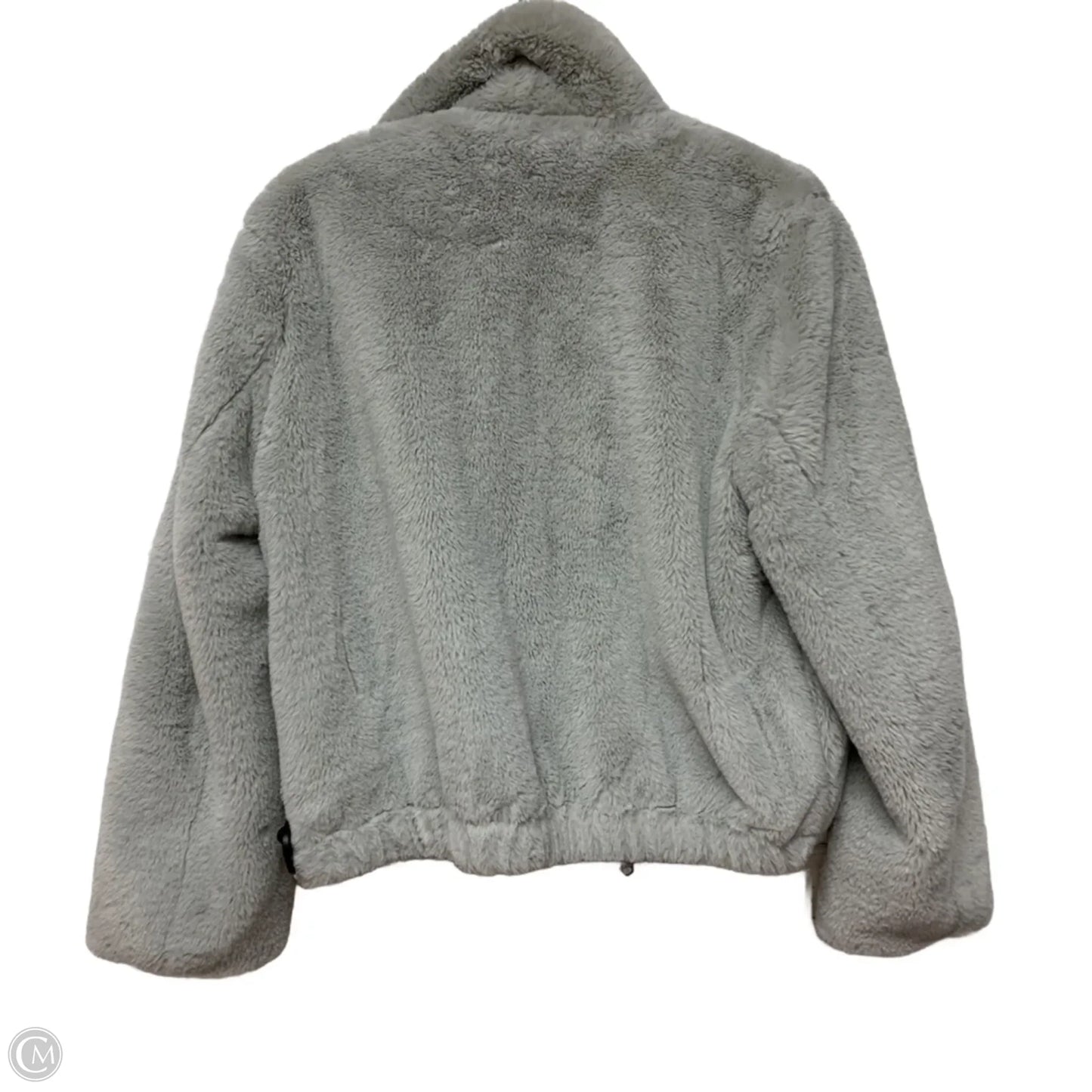 Jacket Faux Fur & Sherpa By Magaschoni In Grey, Size: M