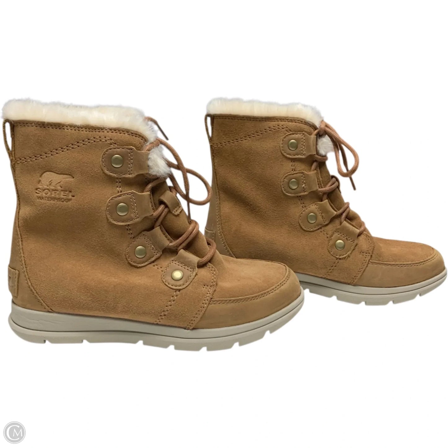 Boots Snow By Sorel In Brown & Cream, Size: 7