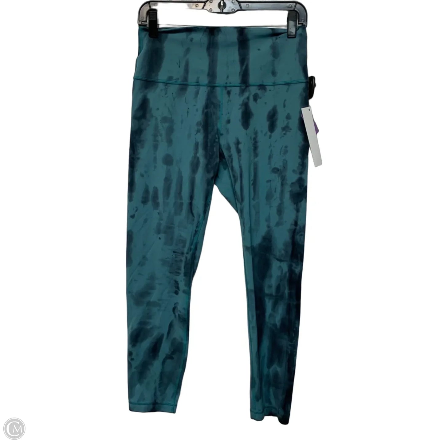 Athletic Leggings By Lululemon In Blue & Grey, Size: M