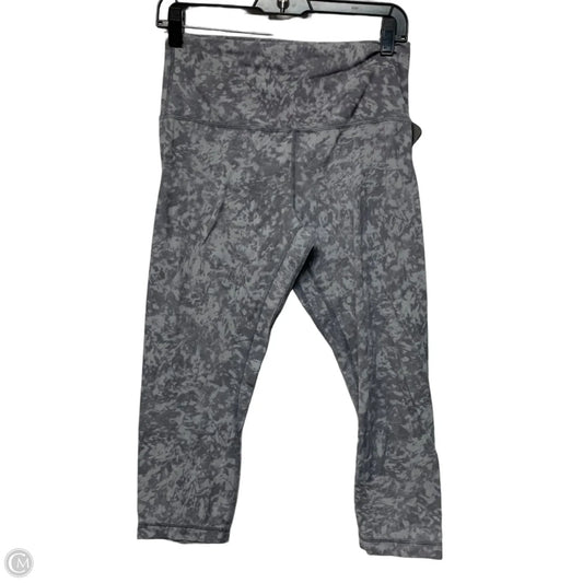 Athletic Leggings Capris By Lululemon In Grey, Size: M