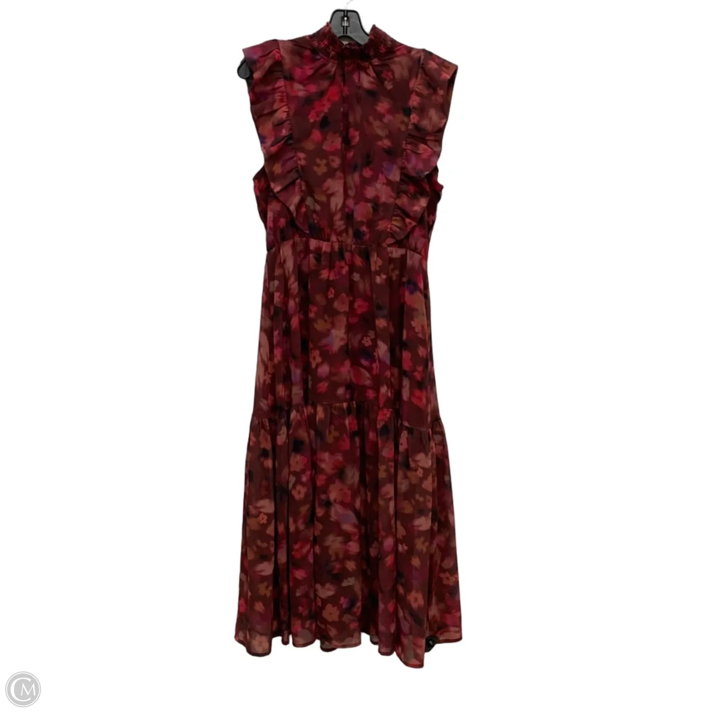 Dress Casual Maxi By Steve Madden In Brown & Pink, Size: M