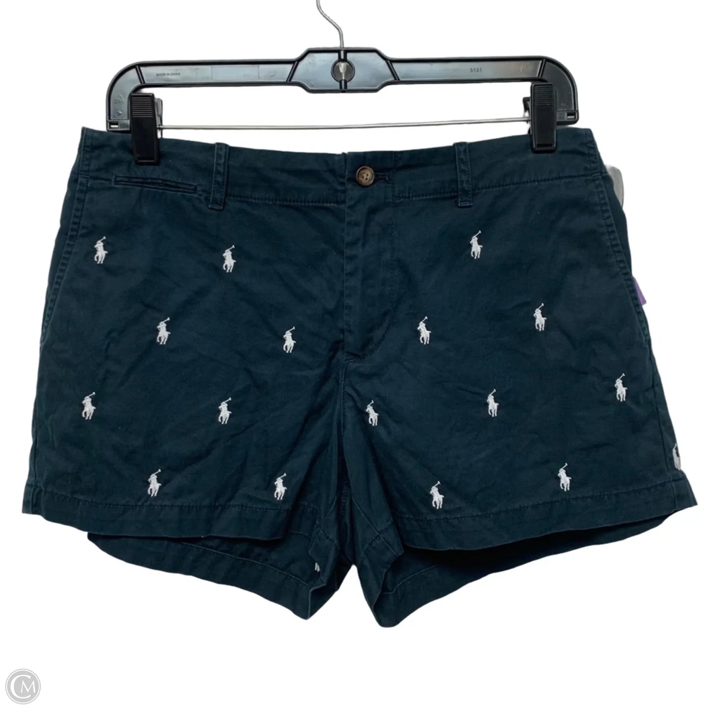 Shorts By Polo Ralph Lauren In Blue & White, Size: 4