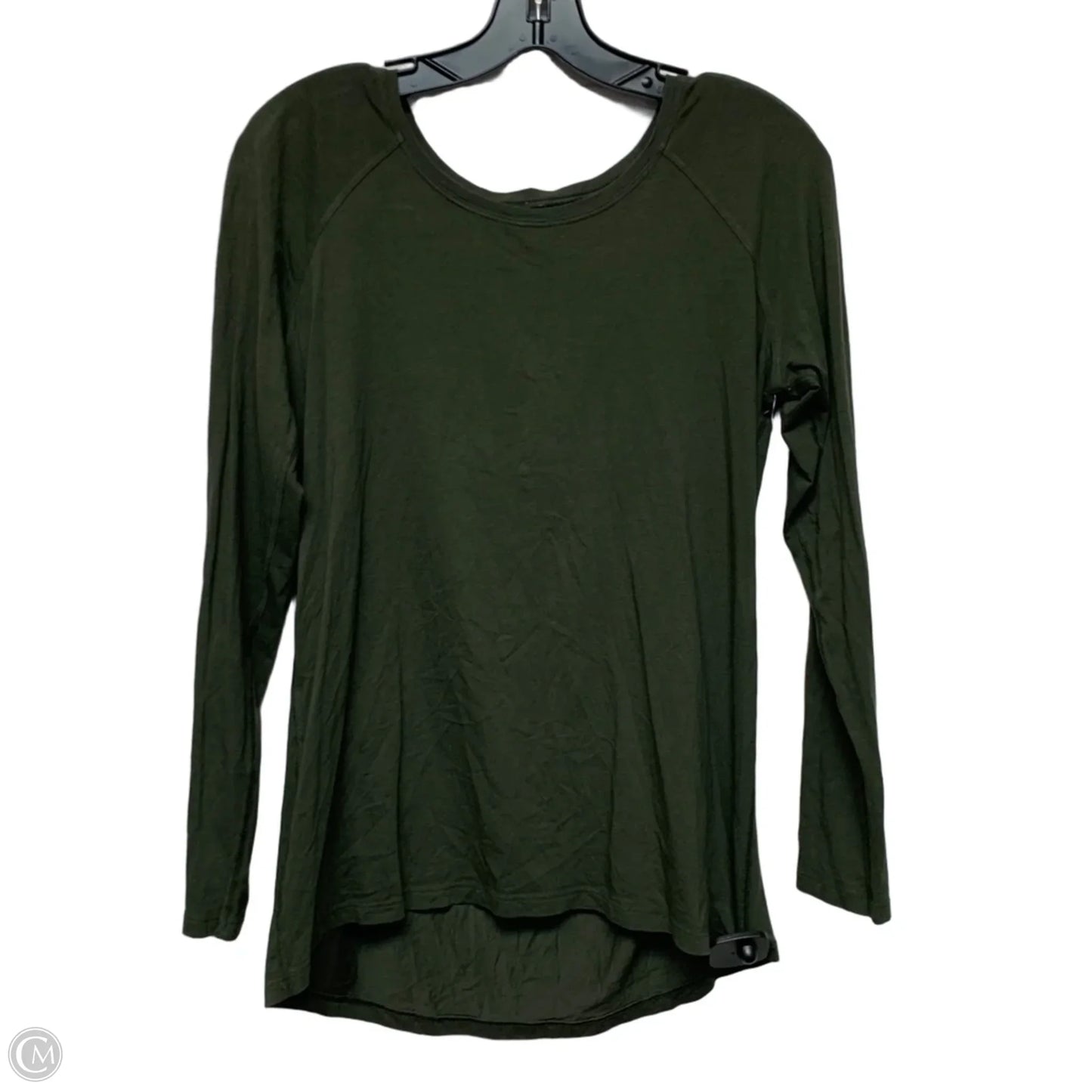 Athletic Top Long Sleeve Crewneck By Lululemon In Green, Size: S