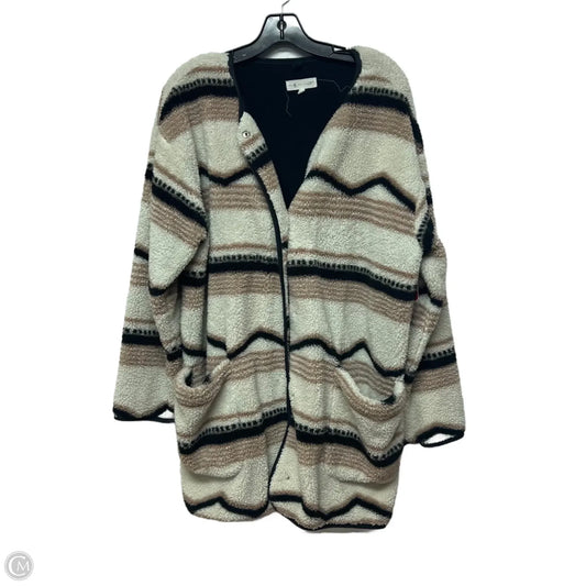 Coat Faux Fur & Sherpa By Lou And Grey In Beige, Size: L
