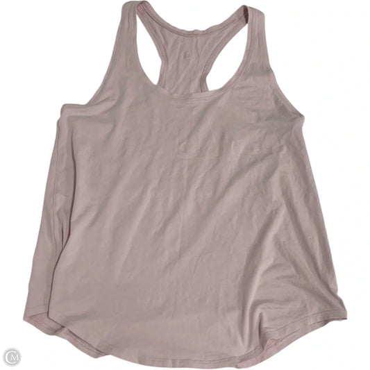 Athletic Tank Top By Lululemon In Pink, Size: M