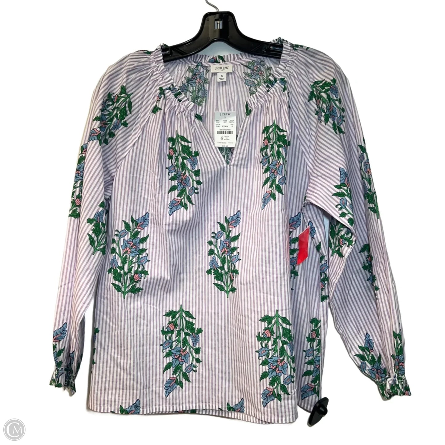 Top Long Sleeve By J. Crew In Purple, Size: S