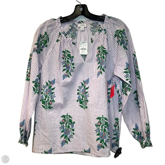 Top Long Sleeve By J. Crew In Purple, Size: S