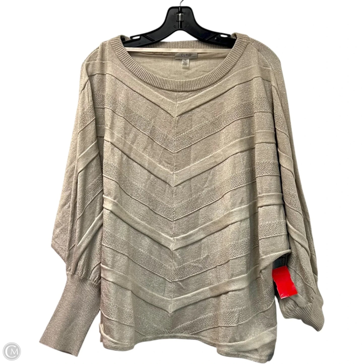 Sweater By Cupio In Gold, Size: 3x