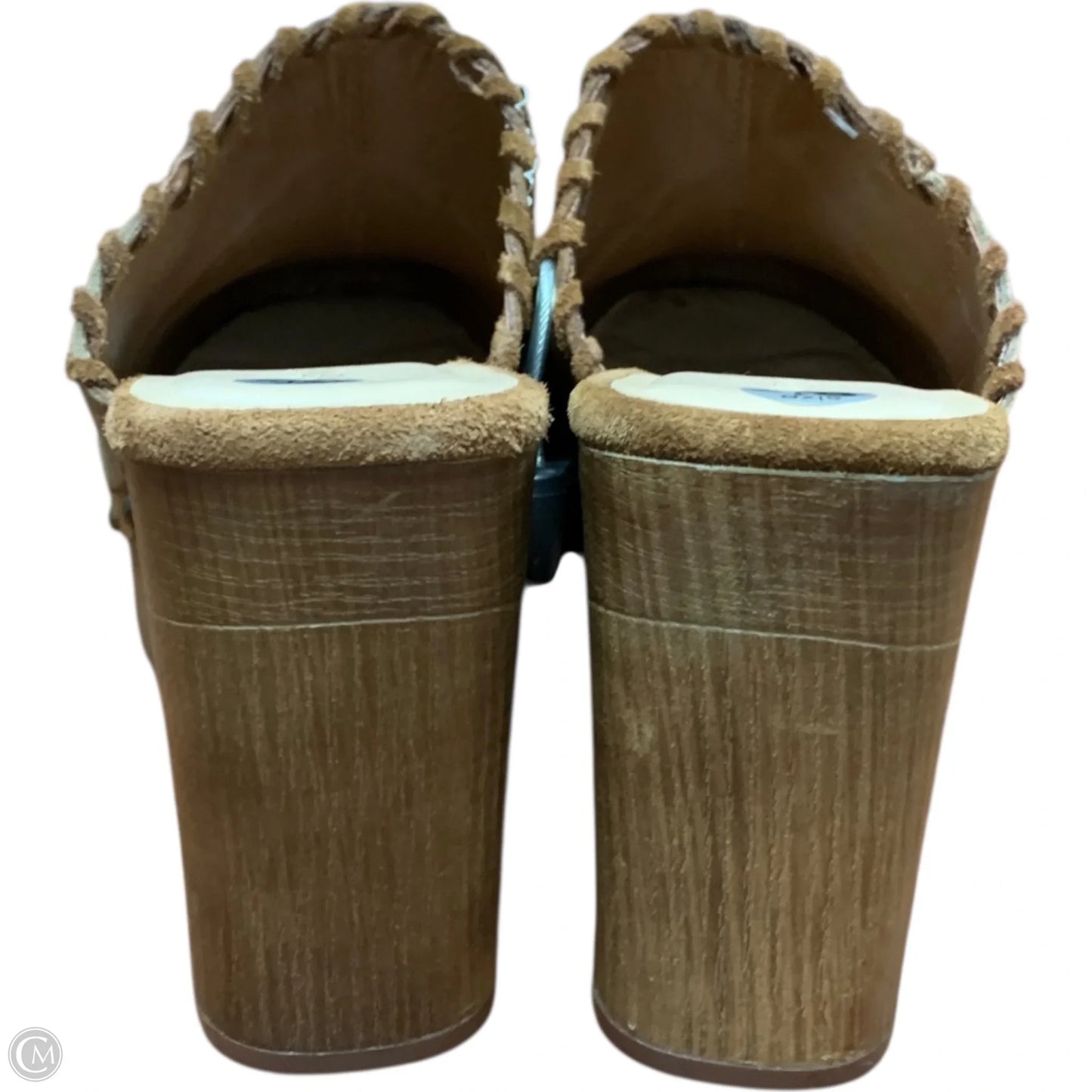 Shoes Heels Block By Nine West In Brown, Size: 9.5