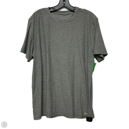 Athletic Top Short Sleeve By Vuori In Grey, Size: L