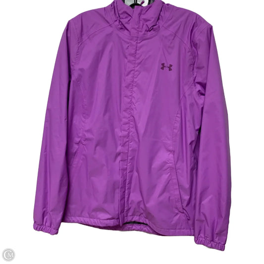 Jacket Windbreaker By Under Armour In Purple, Size: M