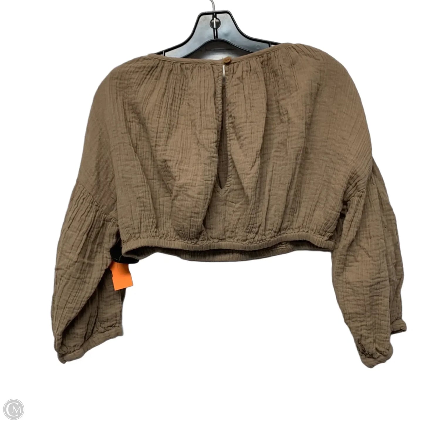 Top Long Sleeve By Free People In Beige, Size: Medium