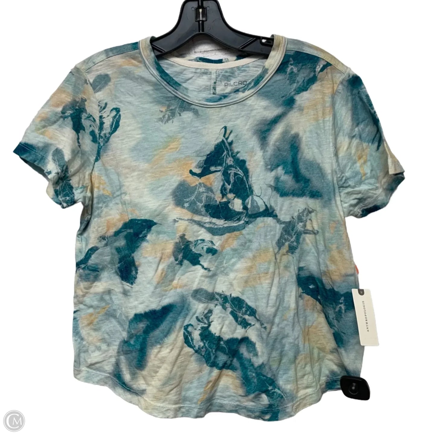 Top Short Sleeve By Pilcro In Blue, Size: M