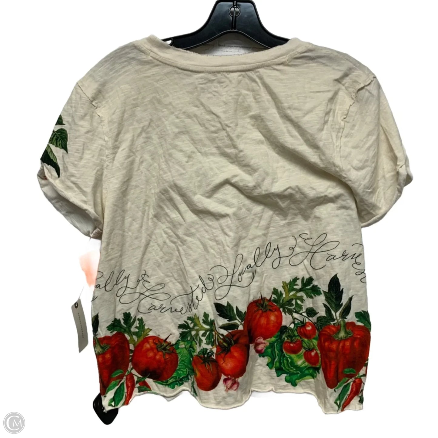 Top Short Sleeve By Maeve In Cream, Size: S