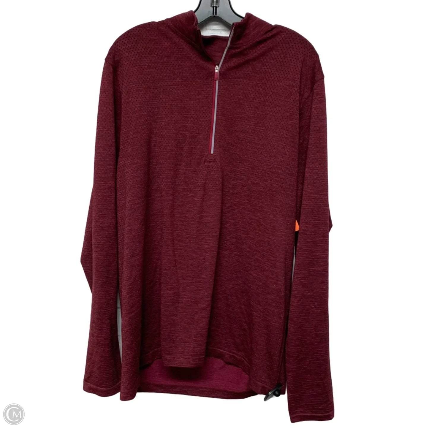 Athletic Sweatshirt Collar By Lululemon In Red, Size: Xxl