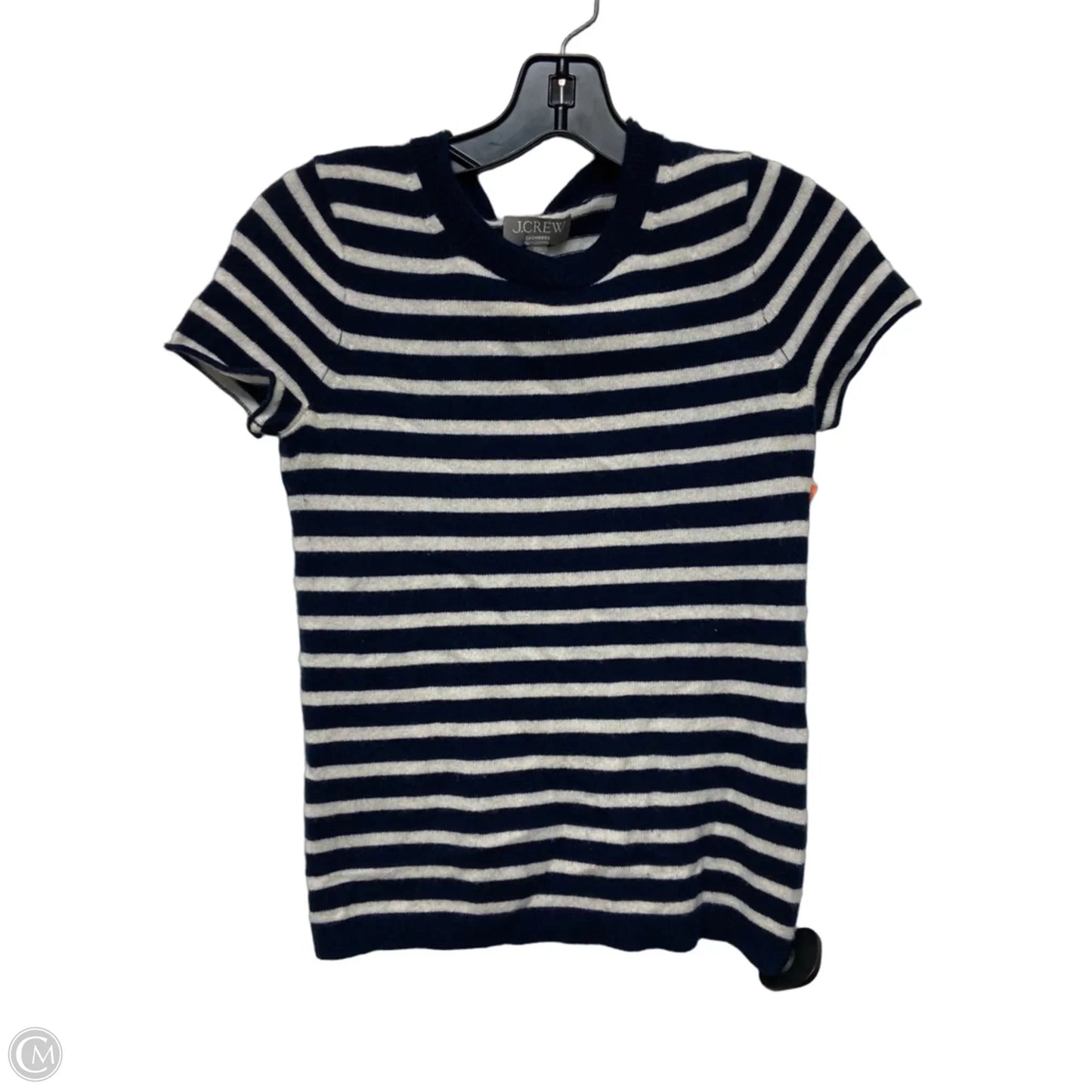 Sweater Short Sleeve By J. Crew In Striped Pattern, Size: Xxs