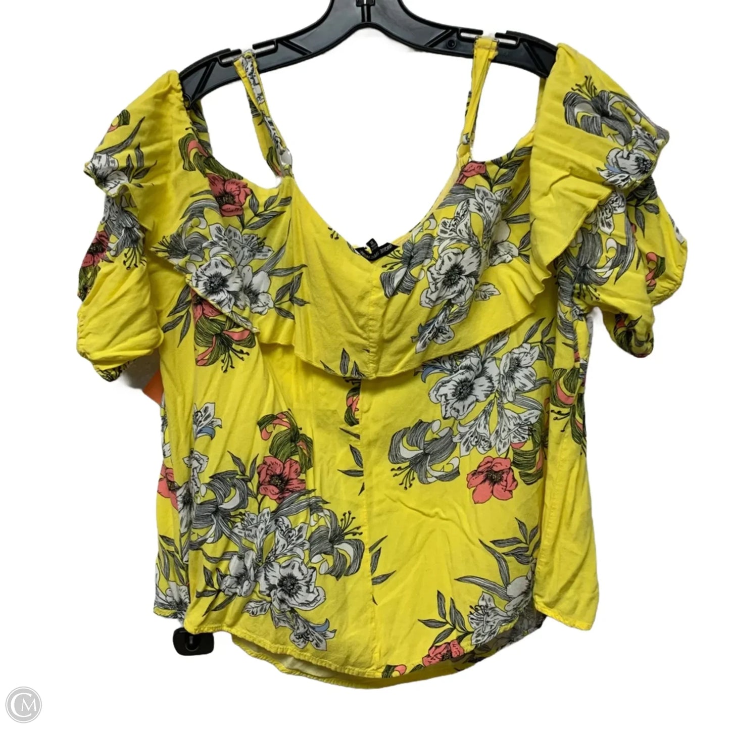 Top Sleeveless By Unique Spectrum In Yellow, Size: 3x
