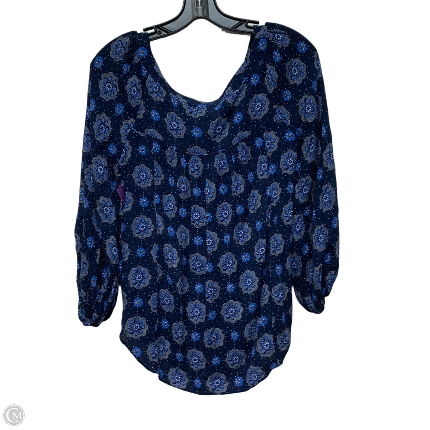 Top Long Sleeve By Maeve In Blue, Size: S