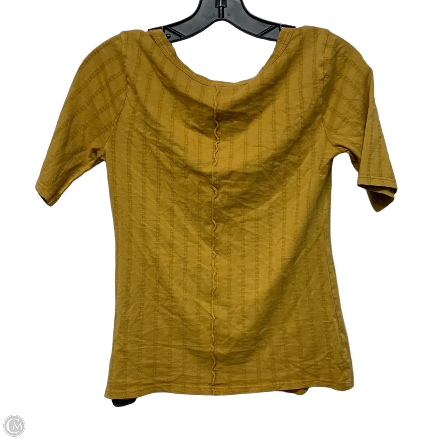 Top Short Sleeve By Pilcro In Yellow, Size: S