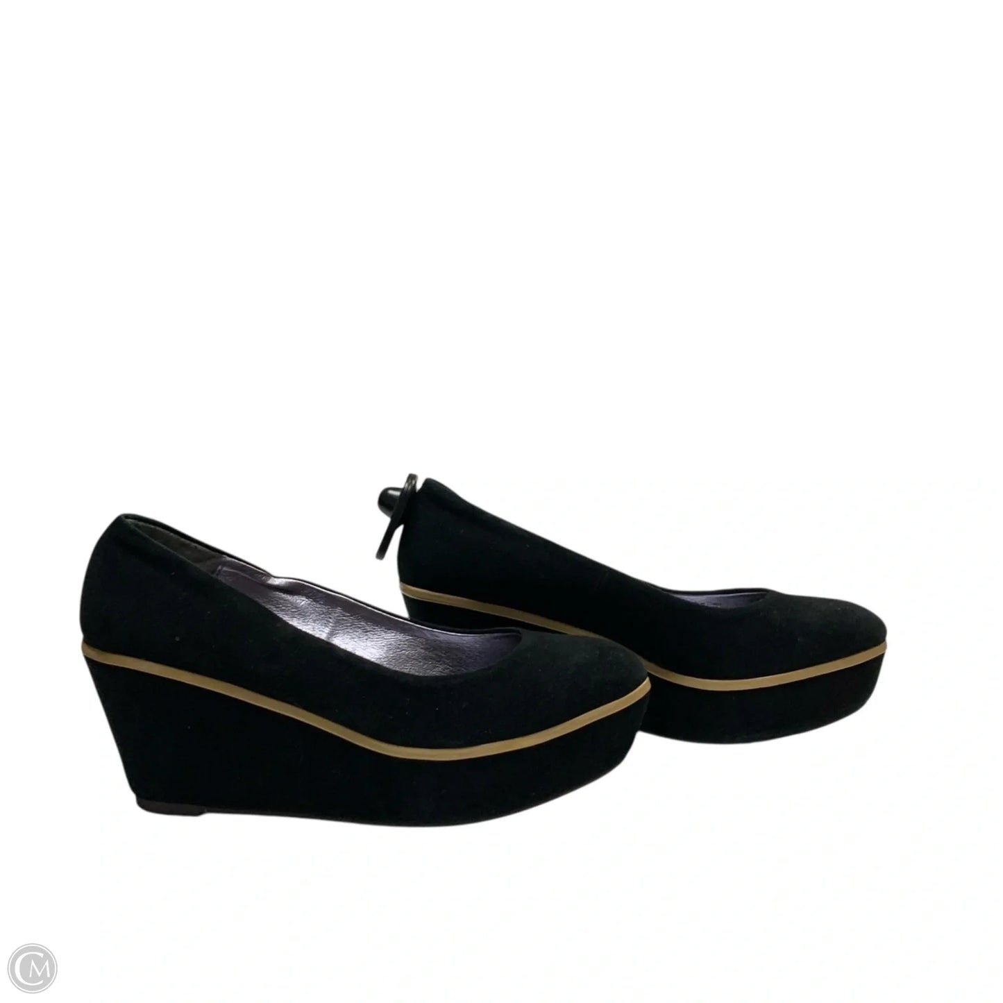 Shoes Heels Wedge By Pilcro In Black, Size: 7