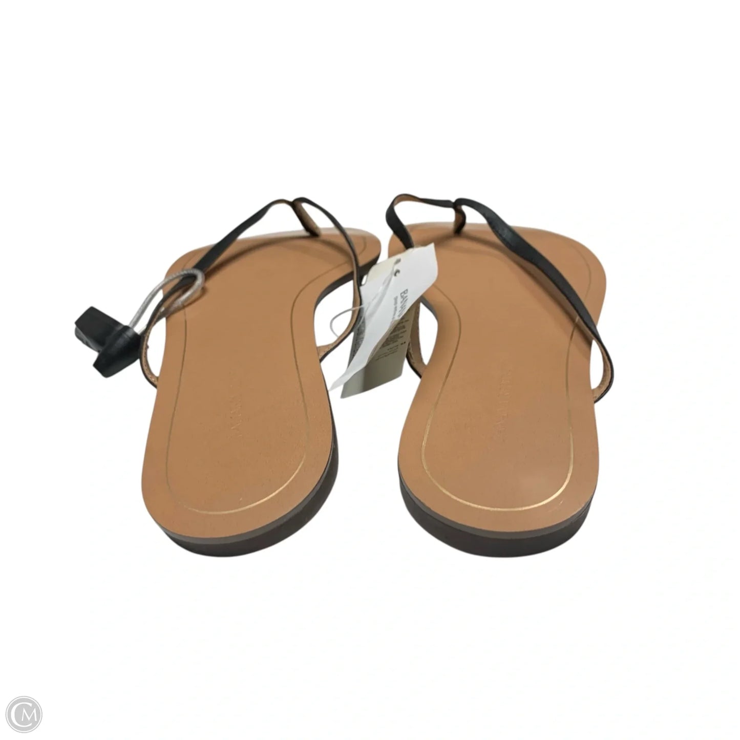 Sandals Flip Flops By Banana Republic In Black & Brown, Size: 9
