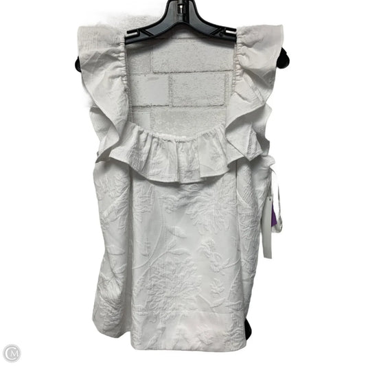Top Sleeveless Designer By Lilly Pulitzer In White, Size: M
