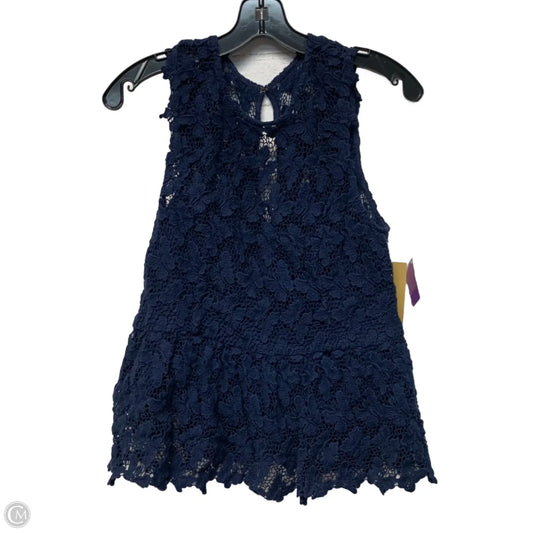 Top Sleeveless Designer By Lilly Pulitzer In Blue, Size: M