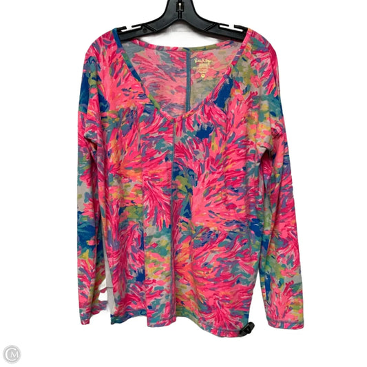 Top Long Sleeve Designer By Lilly Pulitzer In Multi-colored, Size: M
