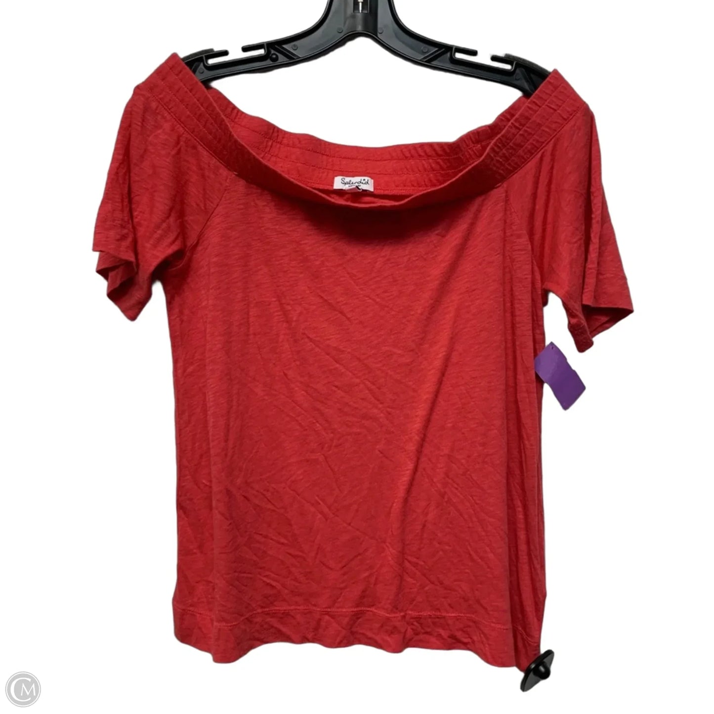 Top Short Sleeve By Splendid In Red, Size: M