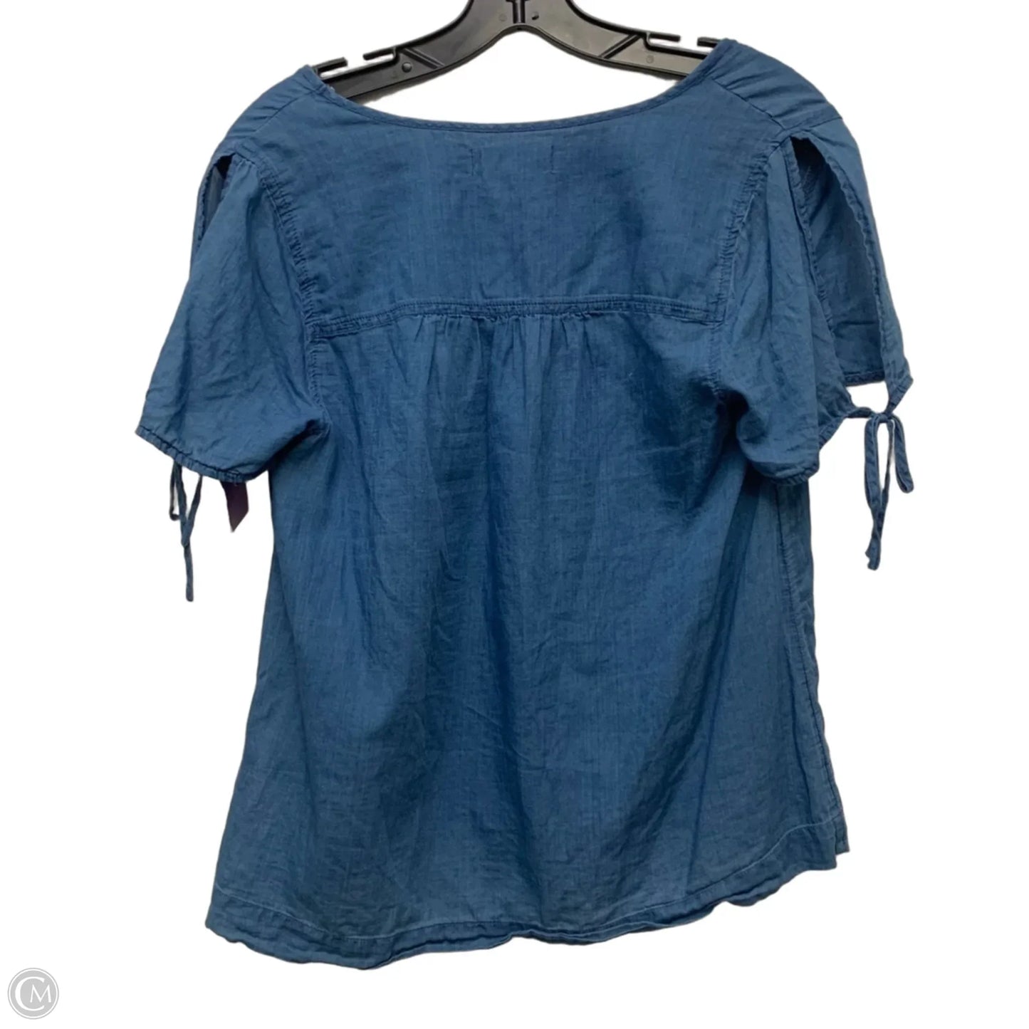 Top Short Sleeve By Madewell In Blue, Size: Xs