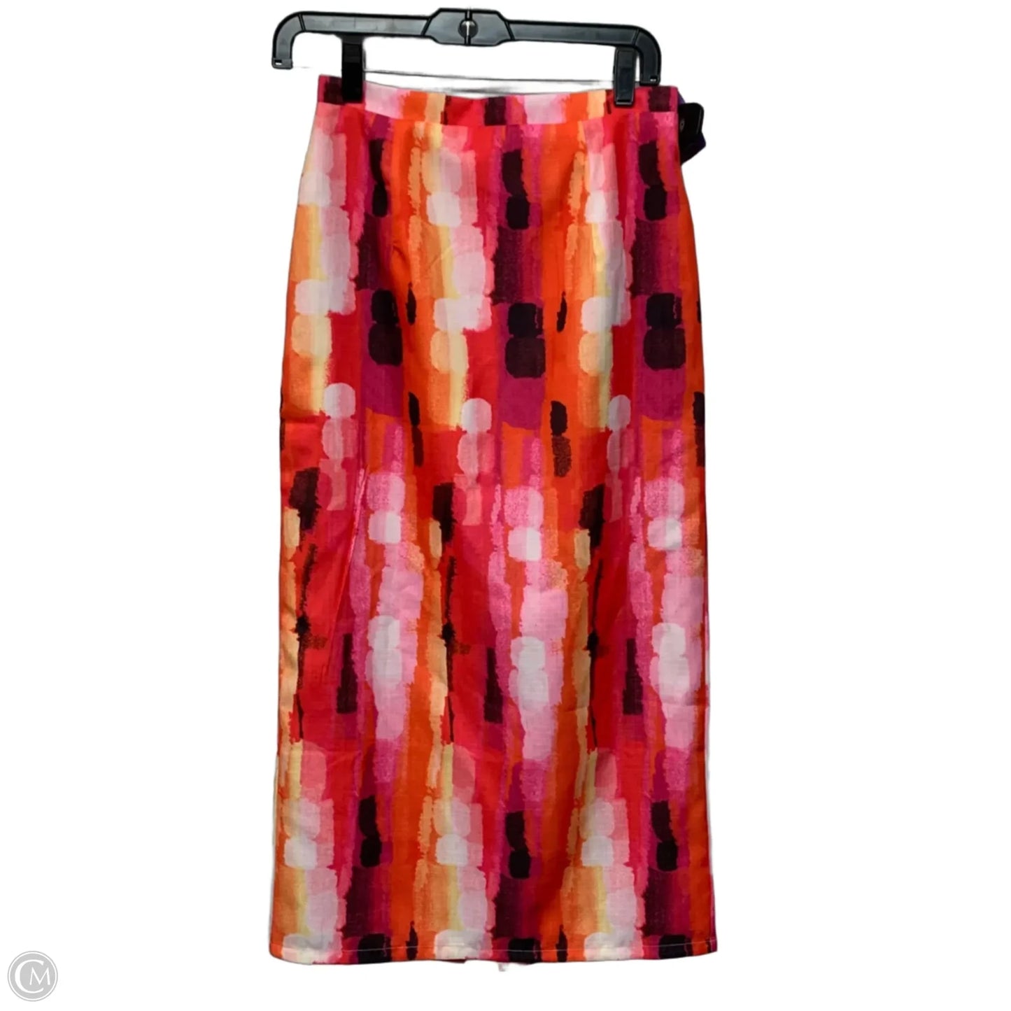 Skirt Midi By Lena In Pink & Red, Size: S