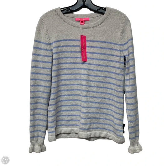 Sweater Designer By Lilly Pulitzer In Blue & Grey, Size: S