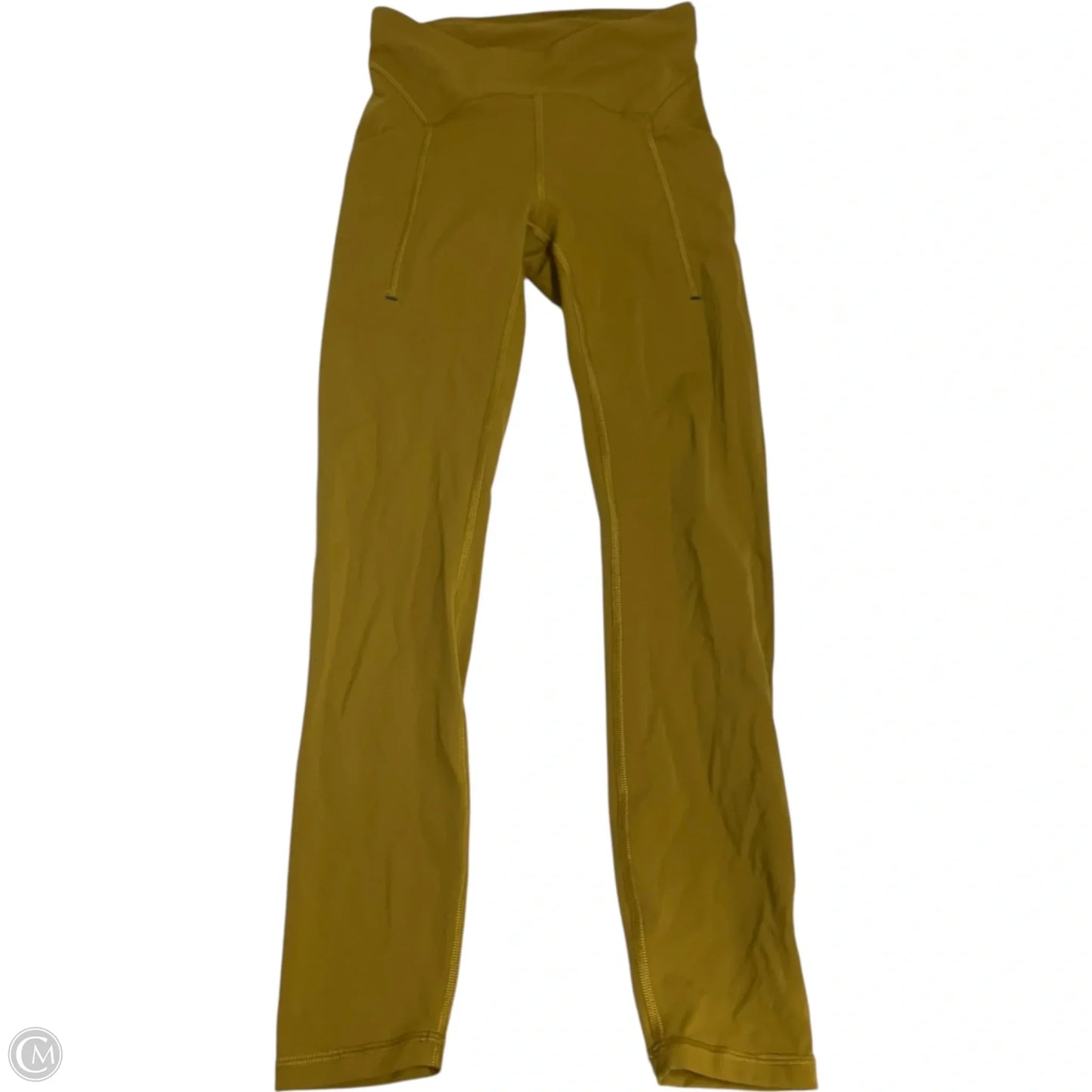 Athletic Leggings By Lululemon In Yellow, Size: S