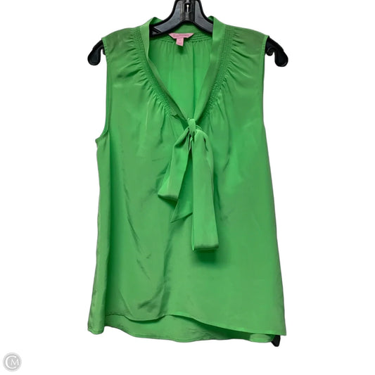 Top Sleeveless Designer By Lilly Pulitzer In Green, Size: S