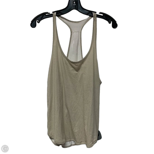 Athletic Tank Top By Lululemon In Brown & White, Size: S