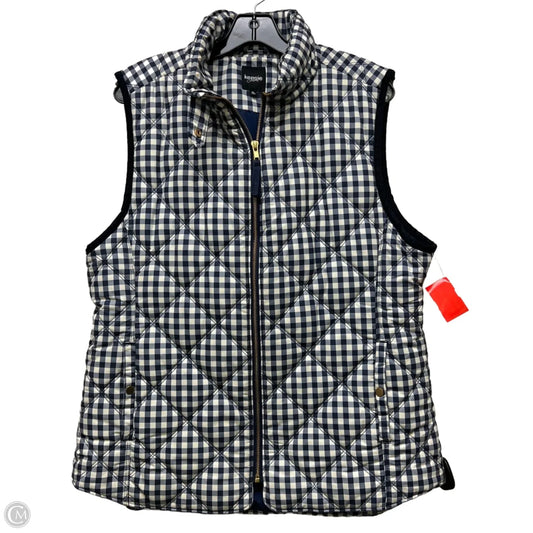 Vest Puffer & Quilted By Kensie In Blue & White, Size: Xl