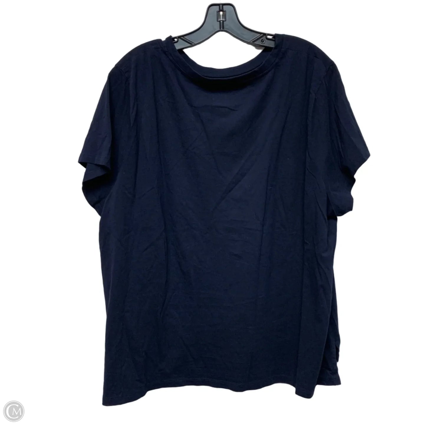 Top Short Sleeve By Talbots In Navy, Size: 3x