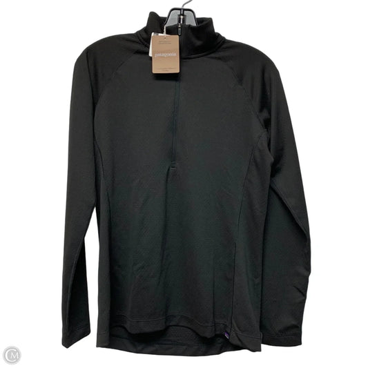 Athletic Top Long Sleeve Collar By Patagonia In Black, Size: M