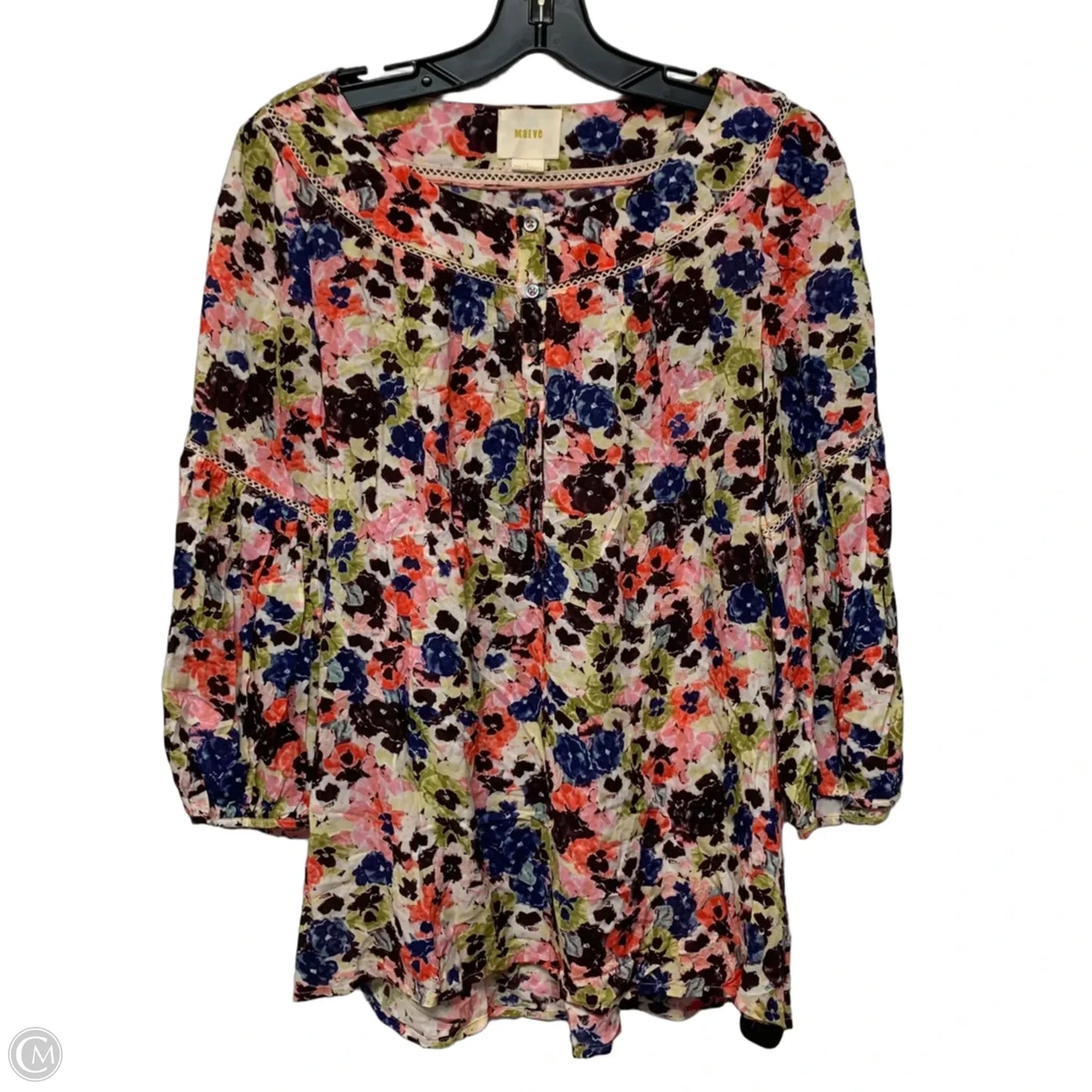 Top Long Sleeve By Maeve In Floral Print, Size: S